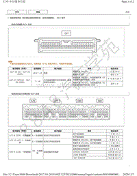 2015年-2019年雷克萨斯LS500h模块针脚图 - 动态雷达巡航控制系统（立体式摄像机） ECU 端子图