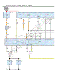 2012年大切诺基（GRAND CHEROKEE）电路图-外部照明系统-高级版-出口