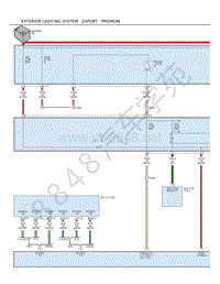 2010年大切诺基（GRAND CHEROKEE）电路图-外部照明系统-出口-高级版