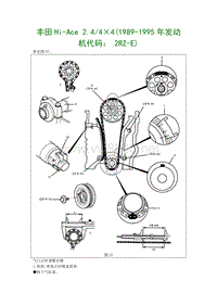 33-丰田Hi-Ace 2.4 441989-1995年发动机代码 2RZ-E