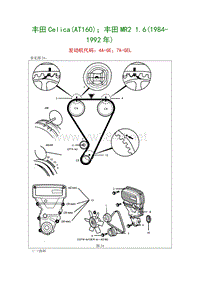 12-丰田CelicaAT160丰田MR2 1.61984-1992年发动机代码4A