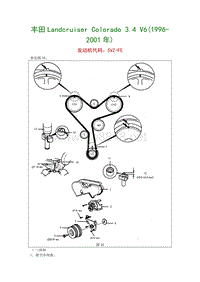 20-丰田Landcruiser Colorado 3.4 V61996-2001年发动机代码5