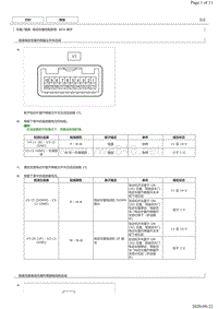 2018年丰田皇冠电动车窗控制系统电脑端子图