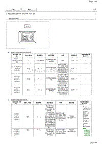 2018年丰田皇冠防盗无钥匙上车系统（停机系统）电脑端子图