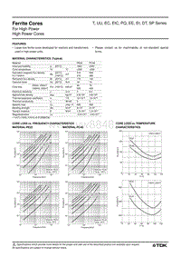 TDK磁芯资料-一般core