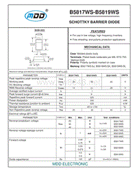 二极管-B5817WS20THRU20B5819WS