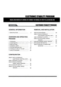 2010年双龙柯兰多（korando）维修技术信息EN-电子稳定系统