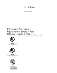 最最新版UL60950-2003Aprial版 完美PDF版