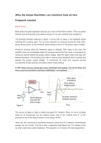 11_Why Op Amps Oscillate--an intuitive look at two frequent causes