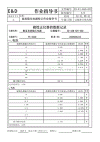 数显直流稳压电源校正数据ED-ASM-SDY-002