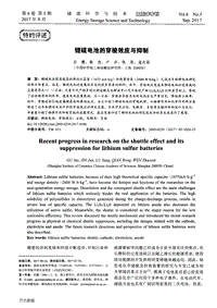 10-锂硫电池的穿梭效应与抑制