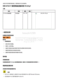 2018年保时捷Boxster（718 912）车型-870317 排空和加注制冷剂 R1234yf