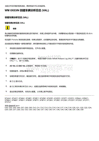 2020年保时捷Panamera（971）车型系列-0X03IN 创建车辆分析日志 VAL