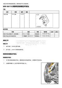 2020年保时捷Panamera（971）车型系列-488119 拆卸和安装横拉杆球头