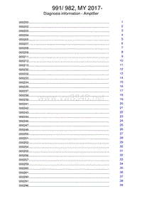 保时捷诊断信息说明-991 982 MY 2017-Diagnosis information - Amplifier