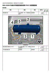 2020年保时捷Panamera（971）车型系列-4X00IN 车身水平高度控制系统和 PDCC 的紧固扭矩