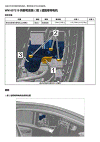 2020年保时捷Panamera（971）车型系列-607219 拆卸和安装＇前）遮阳卷帘电机