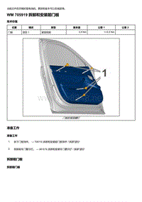 2020年保时捷Panamera（971）车型系列-705919 拆卸和安装前门板