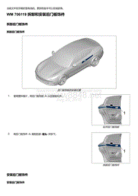 2020年保时捷Panamera（971）车型系列-706119 拆卸和安装后门板饰件