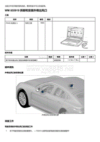 2020年保时捷Panamera（971）车型系列-855919 拆卸和安装外侧出风口