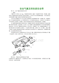 2001东风雪铁龙毕加索维修手册22-安全气囊及预张紧安全带