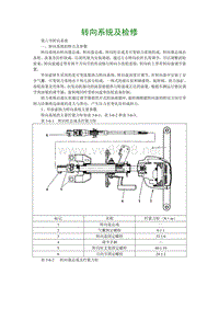 2001东风雪铁龙毕加索维修手册12-转向系统及检修