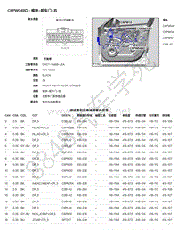 2017年捷豹F-PACE模块端子图-C6PW04BD - 模块-前车门-右