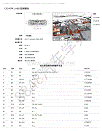 2021年捷豹E-pace x540模块端子图-C1CA01A - ABS 控制模块