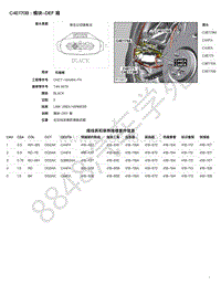 2017年捷豹F-PACE模块端子图-C4E170B - 模块-DEF 箱