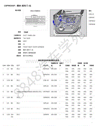 2017年捷豹F-PACE模块端子图-C6PW04AP - 模块-前车门-右