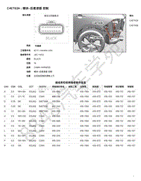 2021年捷豹F-PACE（1E混动）模块端子图 C4ET63A - 模块-后差速器 控制