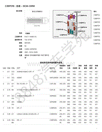 2021年捷豹F-PACE（1E混动）模块端子图 C3BP01B - 总成 - BCM-GWM