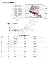 2021年捷豹F-PACE（1E混动）模块端子图 C1E108B - 动力系控制模块-DI6