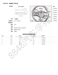 2021年捷豹F-PACE（1E混动）模块端子图 C2X105A - 加热器-方向-盘