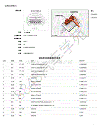 2021年捷豹F-PACE（1E混动）模块端子图 C3MA57B2