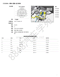 2021年捷豹F-PACE（1E混动）模块端子图 C1CS05A - 模块-控制-动力转向