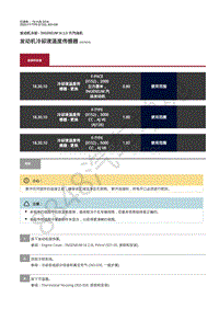 2020年捷豹F-TYPE发动机维修手册-冷却系统2.0升汽油机 发动机冷却液温度传感器