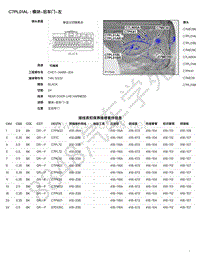 2020年捷豹捷豹I- PACE模块端子图-C7PL01AL - 模块-后车门-左