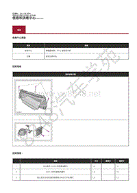 2020年捷豹F-PACE维修手册-信息和消息中心规格