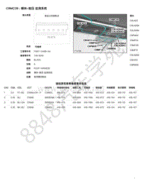 2020年捷豹捷豹I- PACE模块端子图-C9MC39 - 模块-胎压 监测系统