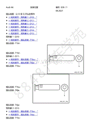 2021年奥迪A6C8电路图-插头视图 以 O 至 Q 开头的零件