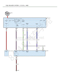 2010年道奇酷威（JOURNEY）电路图-供油系统-2.7L_3.5L---AWD