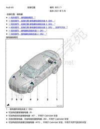 2019年奥迪s5和RS5电路图-安装位置 继电器