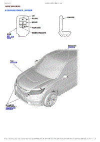 2017-2019年广汽本田冠道-电动尾门部件位置索引