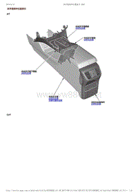 2017-2019年广汽本田冠道-扶手箱部件位置索引