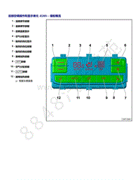 2021年全新一代帕萨特维修手册-后部空调操作和显示单元 E265 - 装配概览