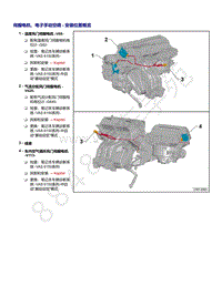 2021年全新一代帕萨特维修手册-伺服电机 电子手动空调 - 安装位置概览