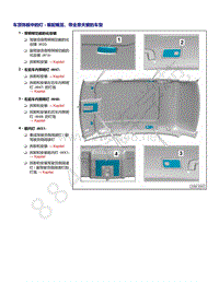 2021年全新一代帕萨特维修手册-车顶饰板中的灯 - 装配概览 带全景天窗的车型