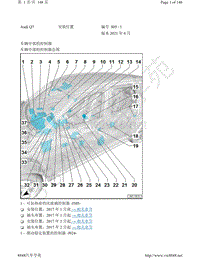 2021年奥迪Q7电路图-安装位置 车辆中部的控制器
