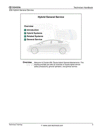 2018丰田Hybrid混合动力系统高级技术培训教材课件资料-Handbook